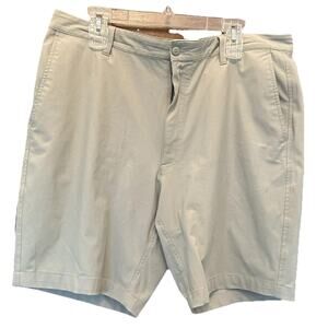 FootJoy Men’s Performance Stretch Flat Front 10" Inseam Beige Golf Shorts 38